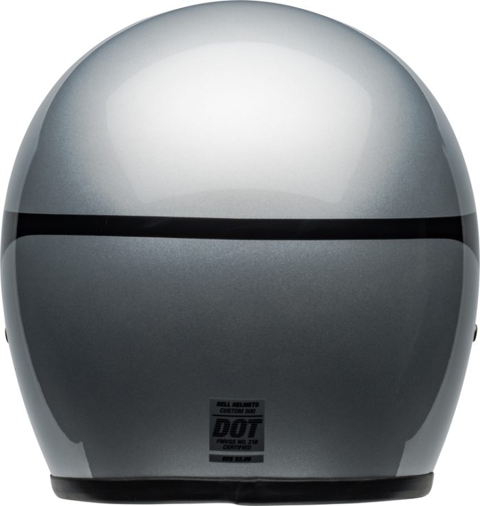 Bell Custom 500 Chassis Gloss Silver Black - Afbeelding 4