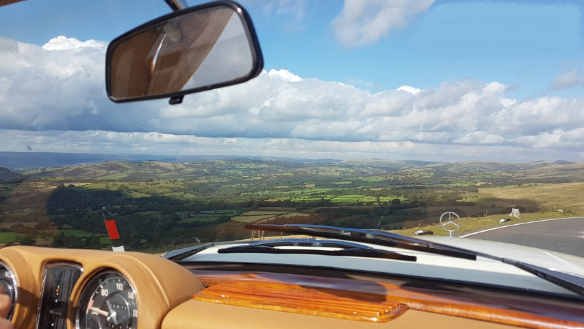 Classic Tours cars dash view Mercedes